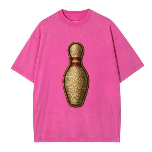 Bowling Pin  - Vintage T-shirt - Dusty Rose(Rose)