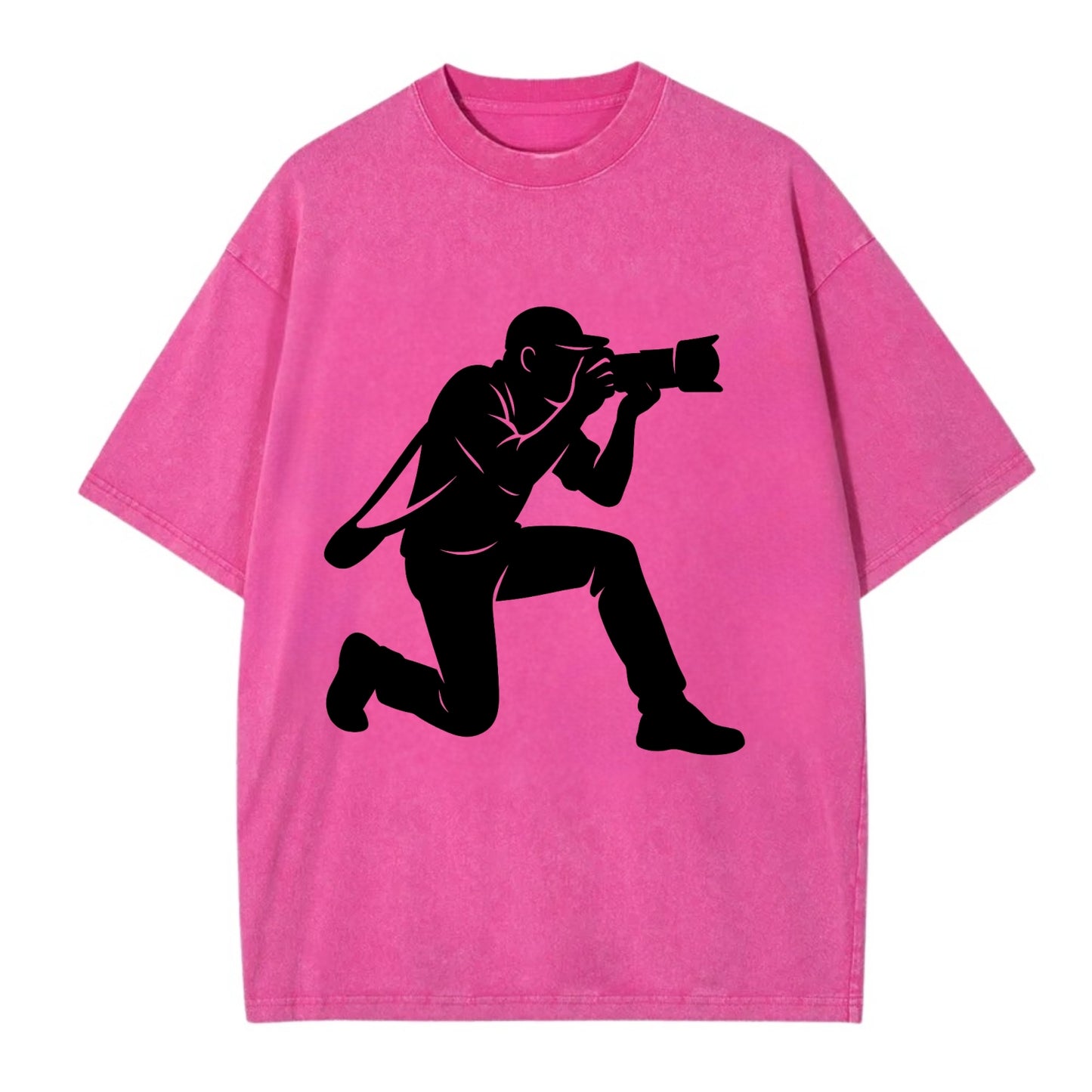 Photographer capturing perfect shot - Vintage T-shirt - Dusty Rose(Rose)