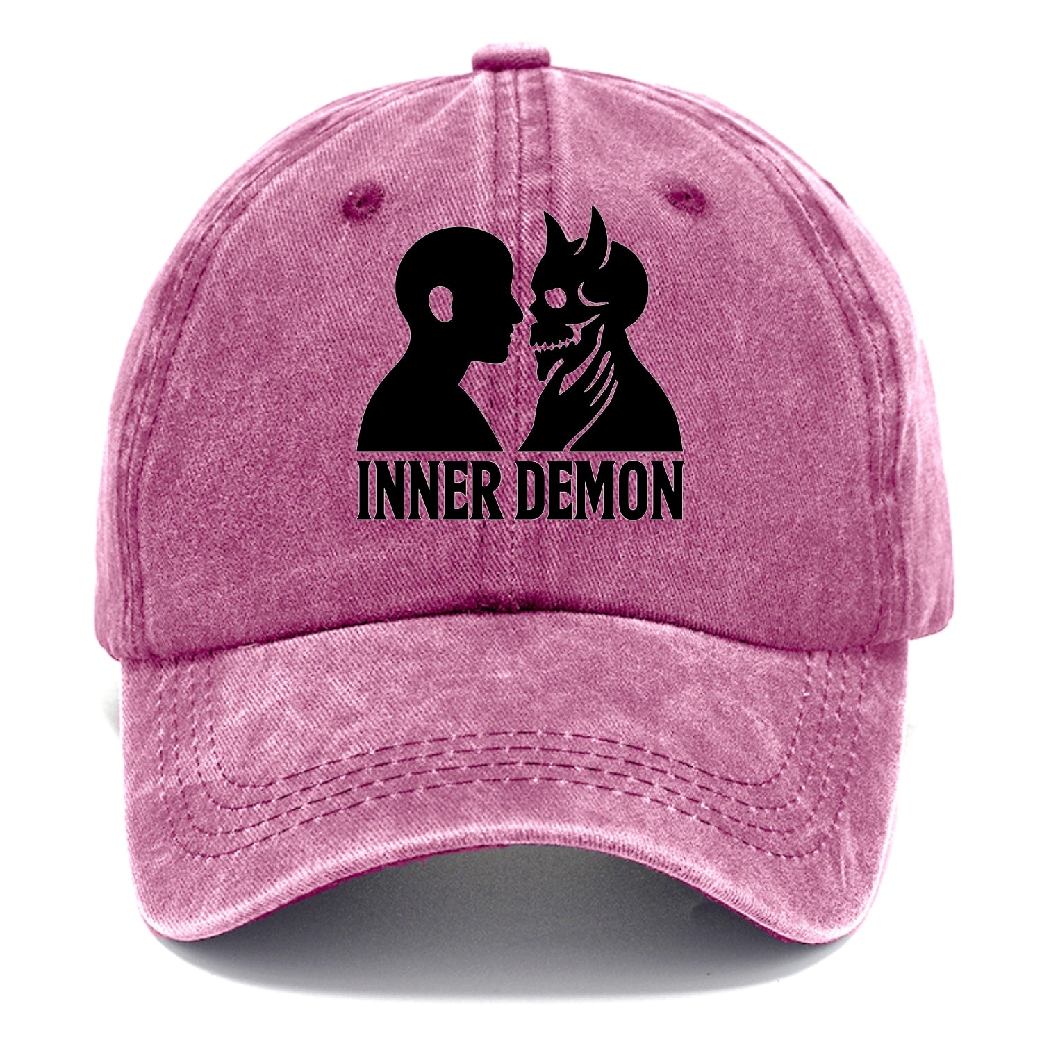 Inner Demon - Figure confronting shadow Classic Cap - Dusty Rose(Rose)