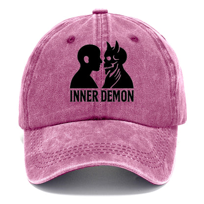 Inner Demon - Figure confronting shadow Classic Cap - Dusty Rose(Rose)