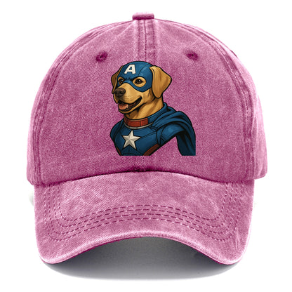 Labrador Patriotic Hero  - Classic Cap - Dusty Rose(Rose)