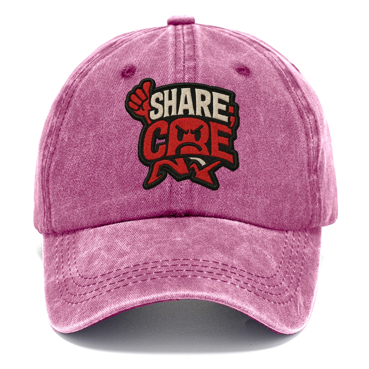 SHARE;CARE TOO MUCH Oversharer Green Hat - Classic Cap - Dusty Rose(Rose)