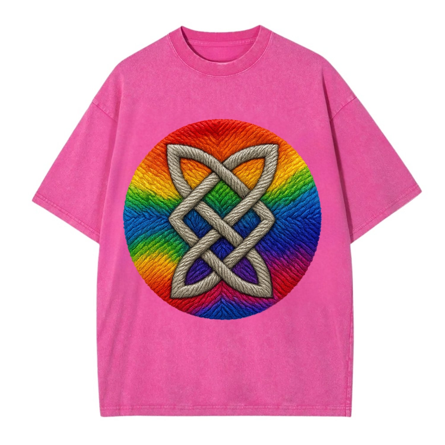 Celtic Shield Knot  - Vintage T-shirt - Dusty Rose(Rose)