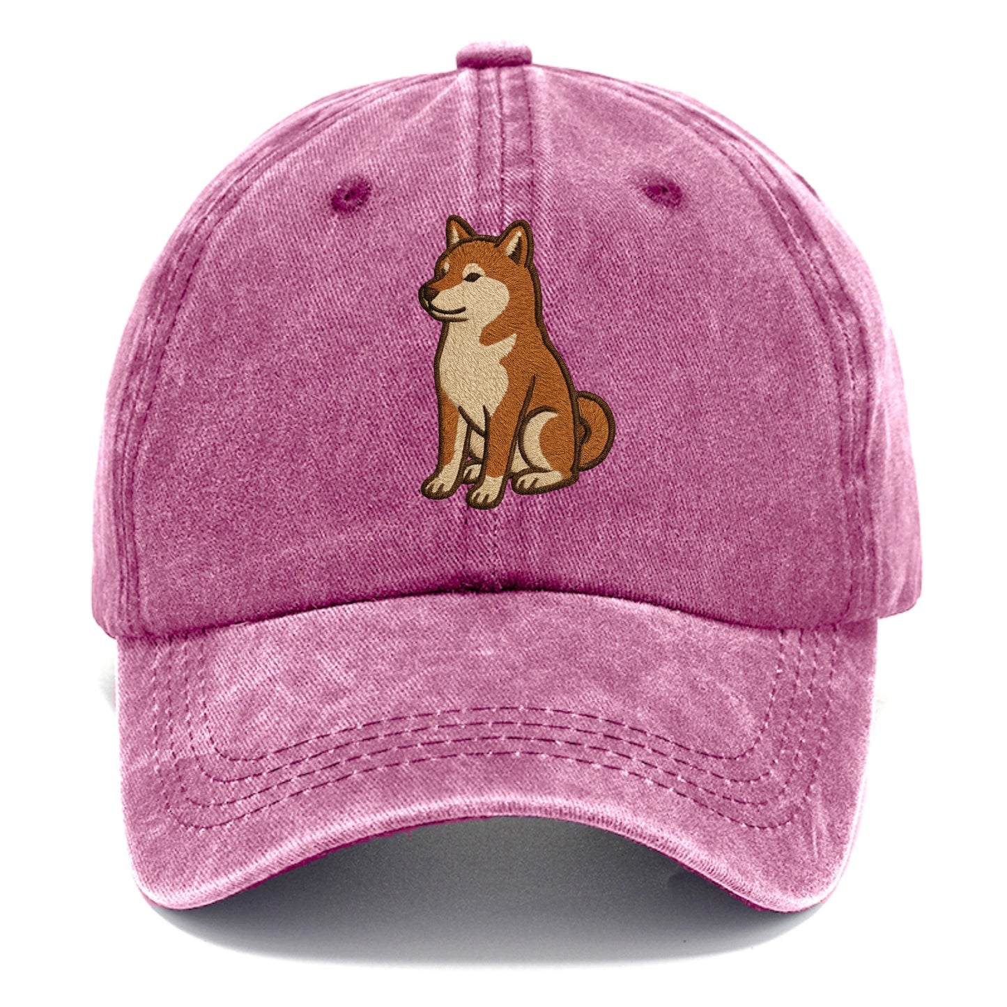 Shiba Inu - Red sesame embroidered sitti Classic Cap - Dusty Rose(Rose)