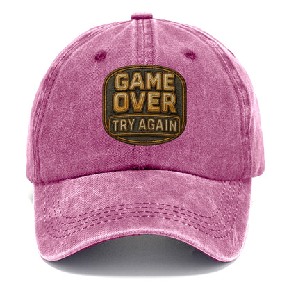 Game Over Try Again  - Classic Cap - Dusty Rose(Rose)