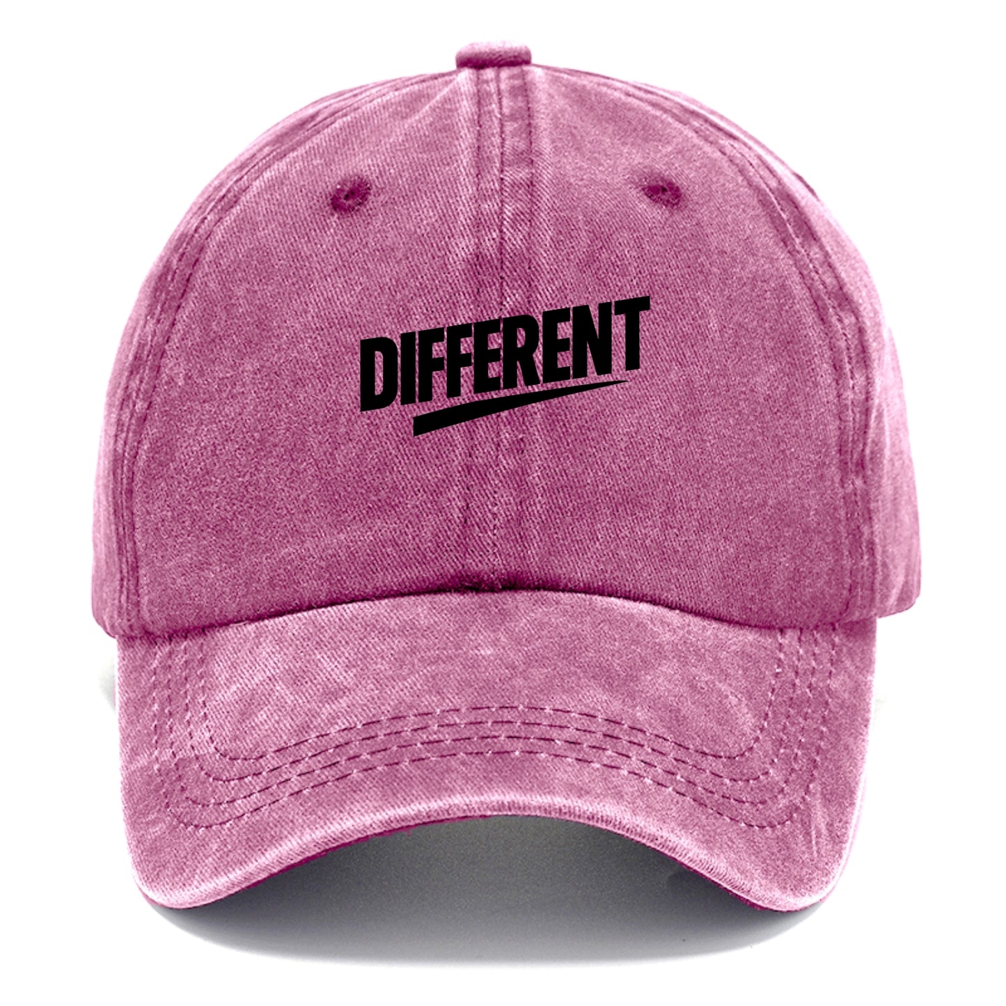 Bold typography design - "DIFFERENT" - standing out, not following crowd - Classic Cap - Dusty Rose(Rose)