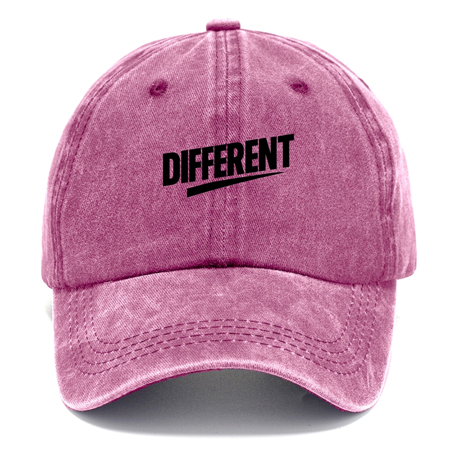 Bold typography design - "DIFFERENT" - standing out, not following crowd - Classic Cap - Dusty Rose(Rose)