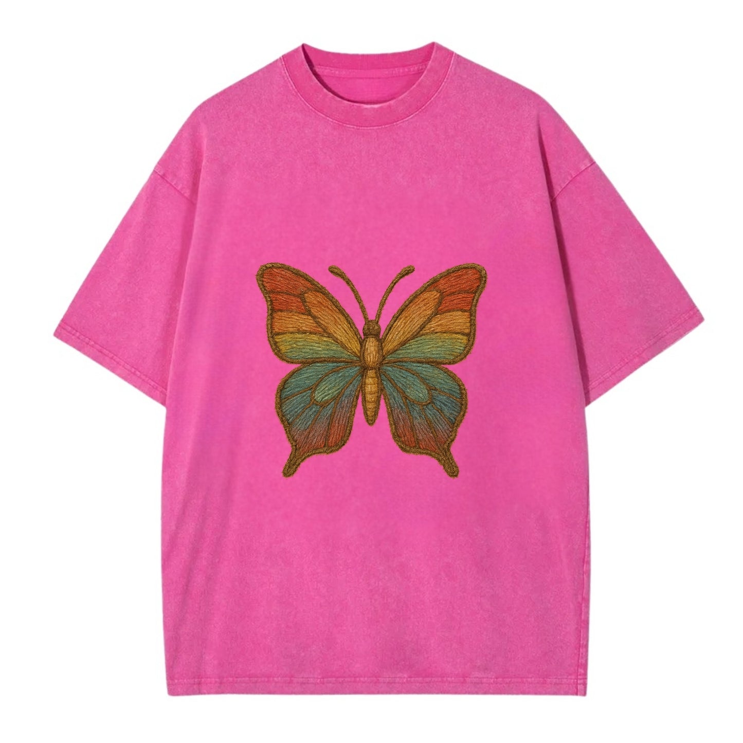 Butterfly Transformation  - Vintage T-shirt - Dusty Rose(Rose)