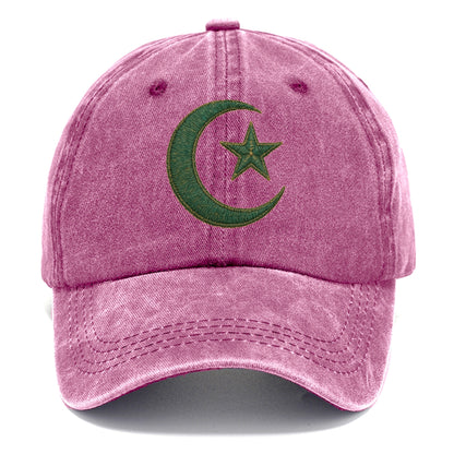 Crescent Moon and Star - Classic Cap - Dusty Rose(Rose)