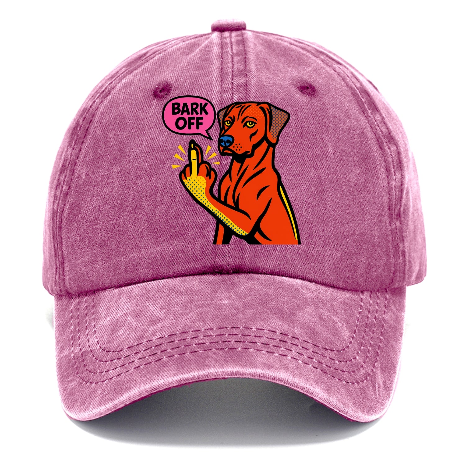 Rhodesian Ridgeback with distinctive ridge on back, athletic muscular paw up - Classic Cap - Dusty Rose(Rose)