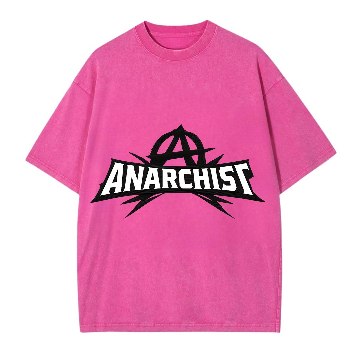 Bold typography design - "ANARCHIST" - no masters, self-governed - Vintage T-shirt - Dusty Rose(Rose)