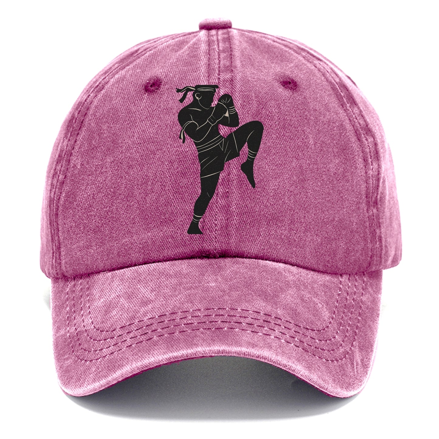 Muay Thai fighter with knee strike - Classic Cap - Dusty Rose(Rose)
