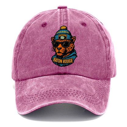 Baton Rouge Jaguar wearing Southern beanie with SU patch - Classic Cap - Dusty Rose(Rose)