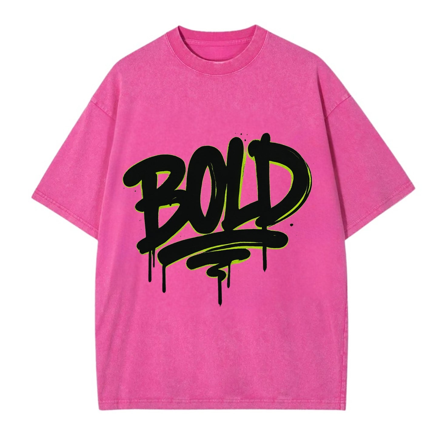 Bold typography design - "BOLD" - courageous, standing out - Vintage T-shirt - Dusty Rose(Rose)
