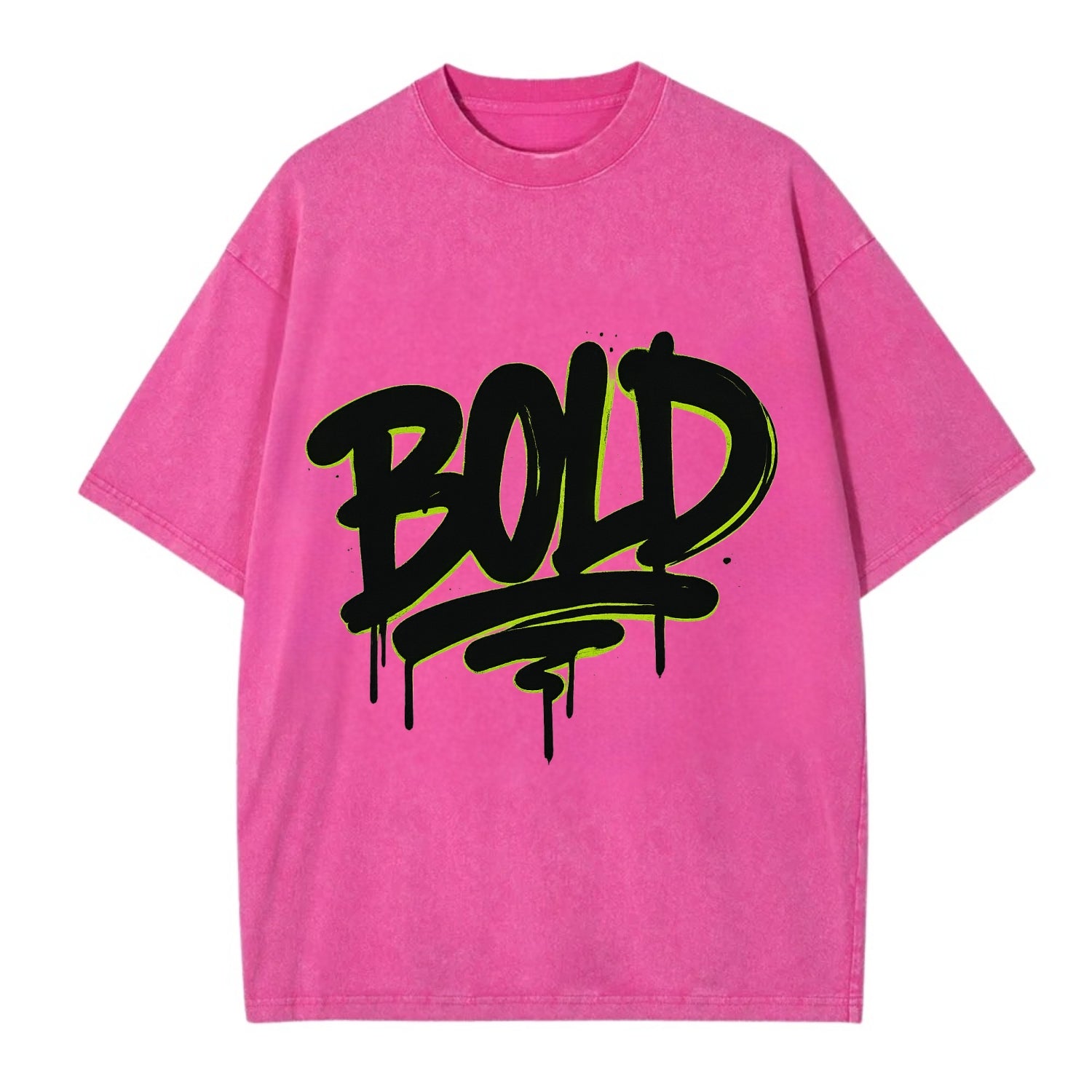 Bold typography design - "BOLD" - courageous, standing out - Vintage T-shirt - Dusty Rose(Rose)