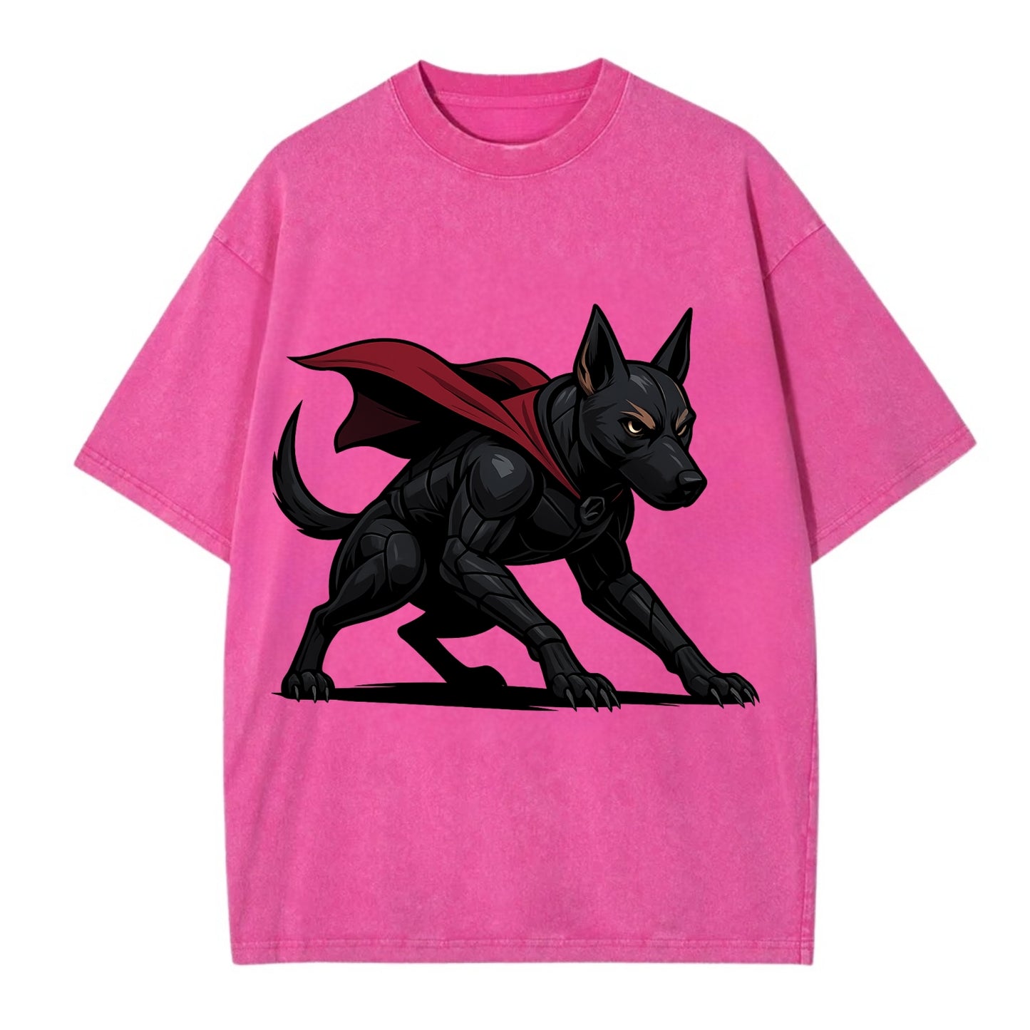 Belgian Malinois Black Panther  - Vintage T-shirt - Dusty Rose(Rose)