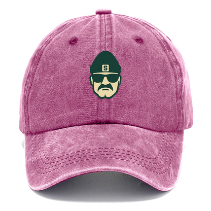 East Lansing Spartan wearing Michigan State beanie with S patch - Classic Cap - Dusty Rose(Rose)
