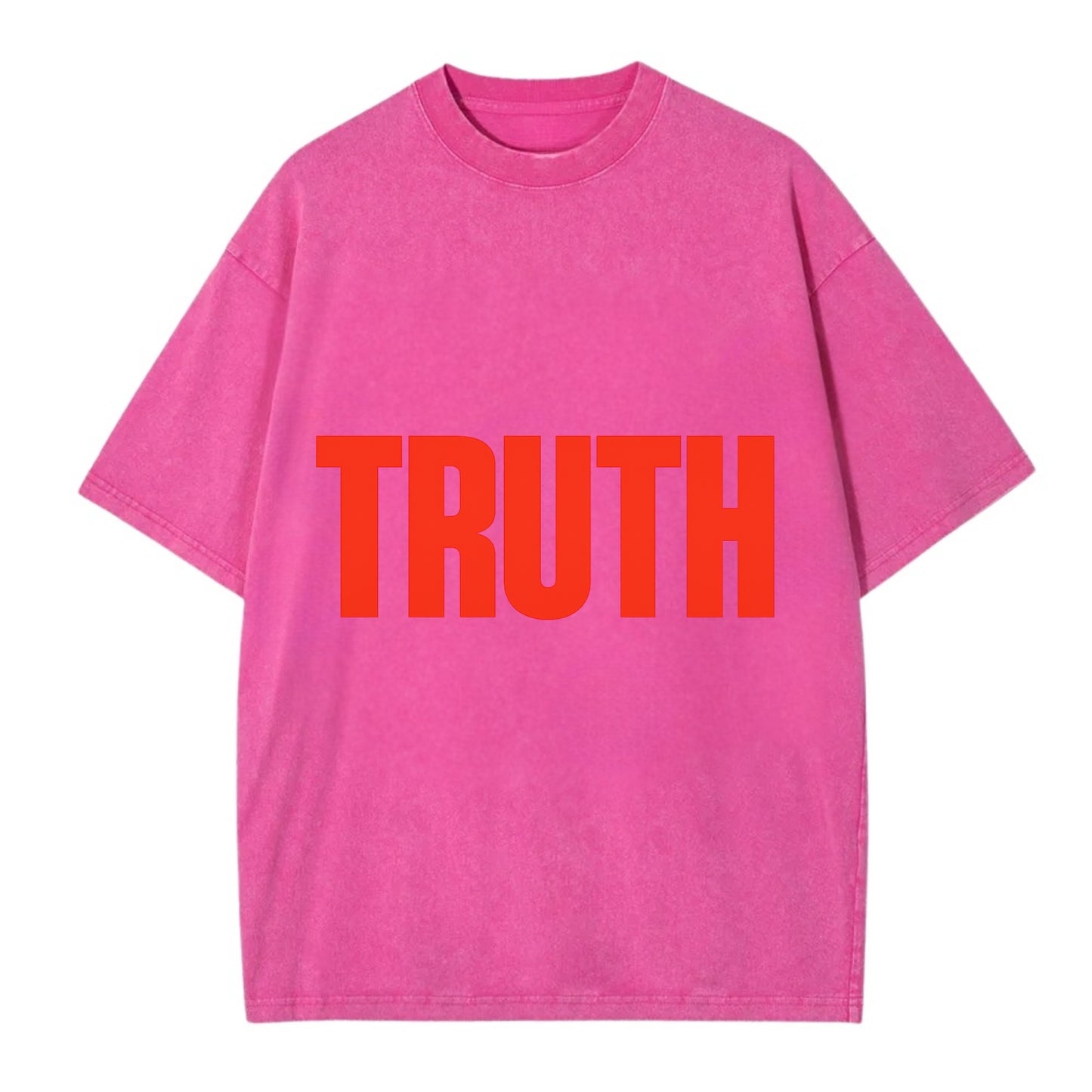 Bold typography design - "TRUTH" - honesty, reality - Vintage T-shirt - Dusty Rose(Rose)