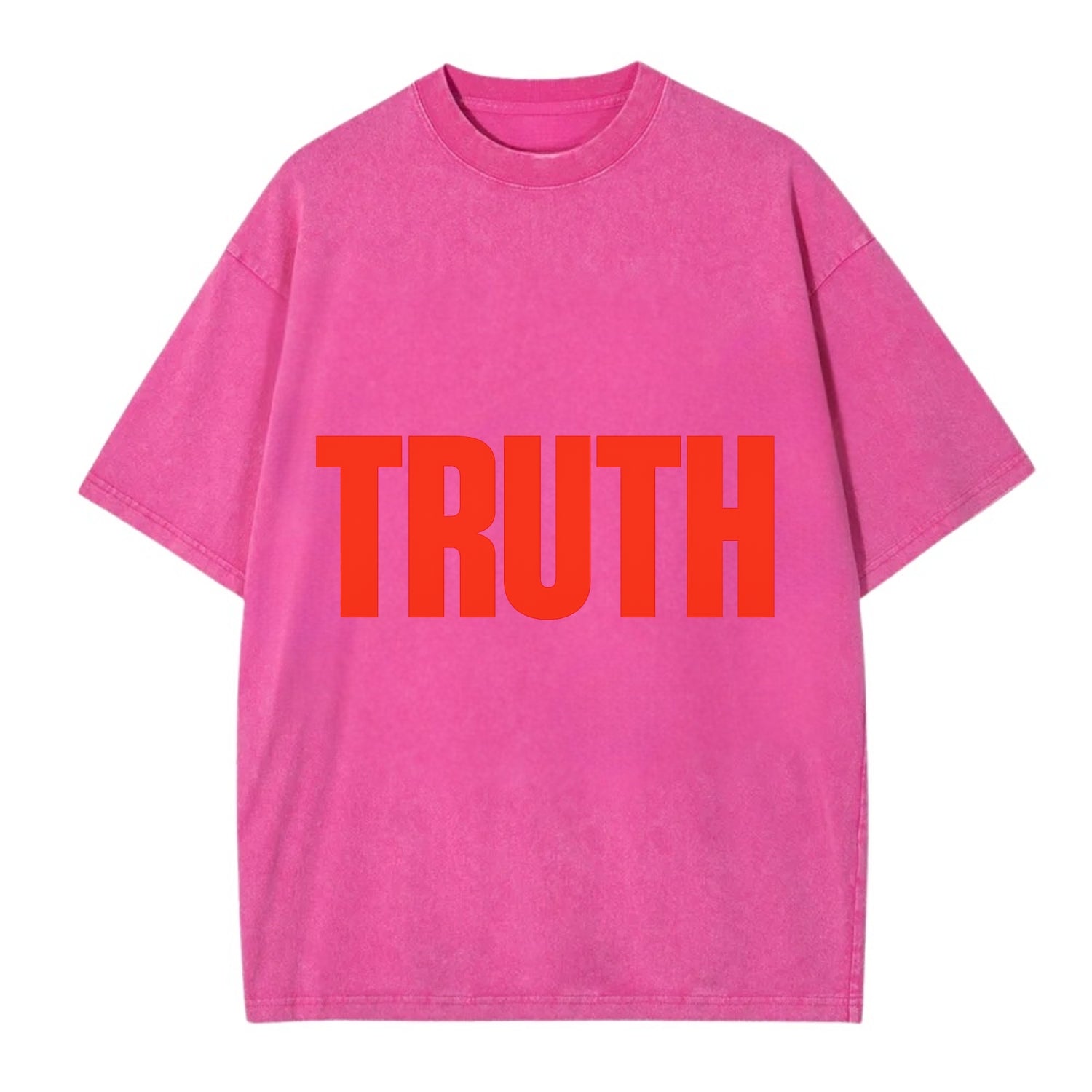 Bold typography design - "TRUTH" - honesty, reality - Vintage T-shirt - Dusty Rose(Rose)