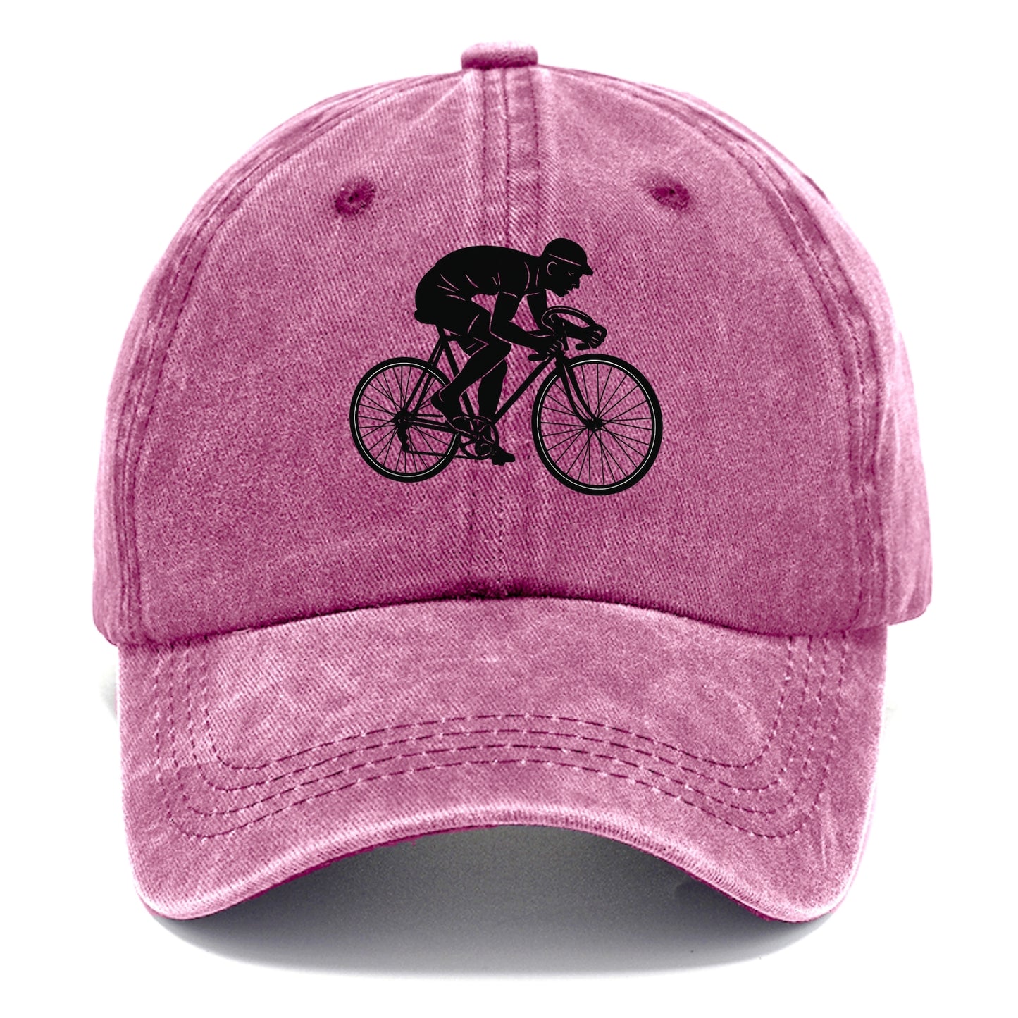 Cyclist sprinting in racing position - Classic Cap - Dusty Rose(Rose)