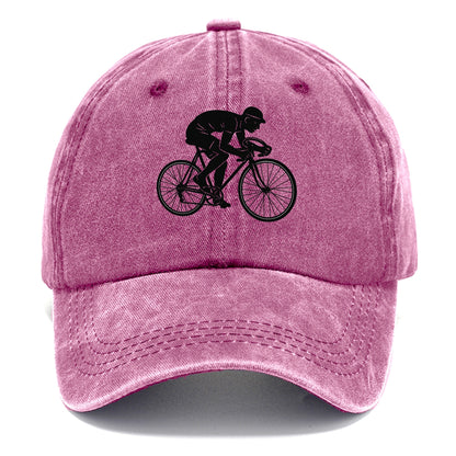 Cyclist sprinting in racing position - Classic Cap - Dusty Rose(Rose)