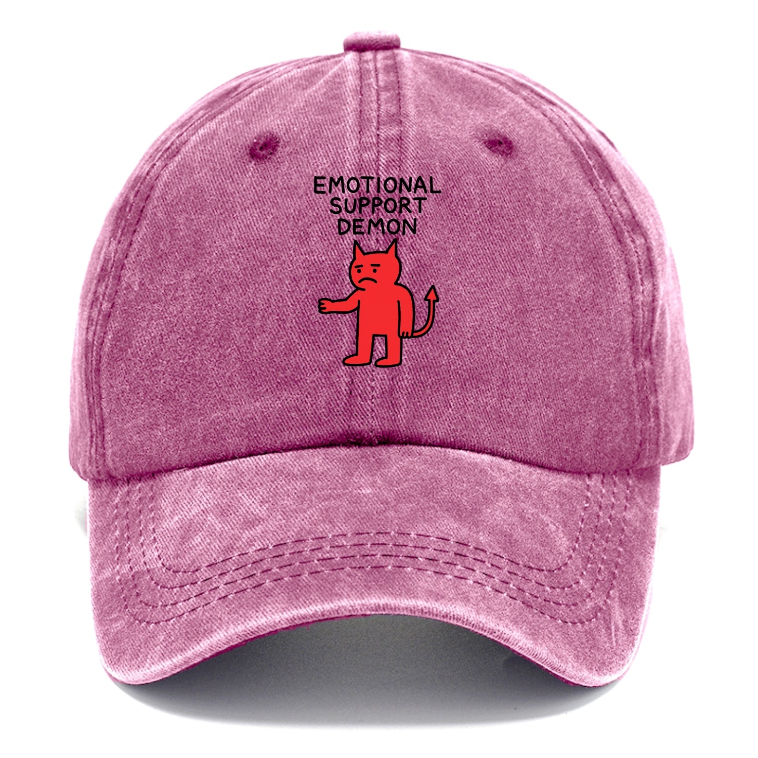 EMOTIONAL SUPPORT DEMON | Devil caring reluctantly - Classic Cap - Dusty Rose(Rose)