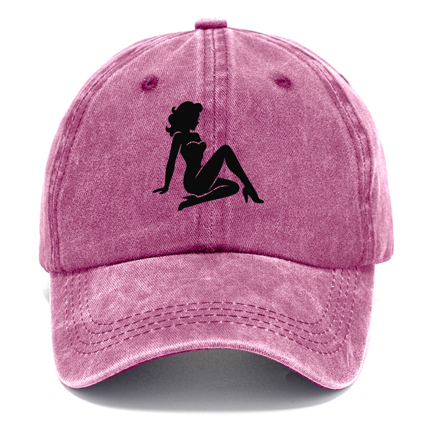 Pin-up girl classic pose - Classic Cap - Dusty Rose(Rose)