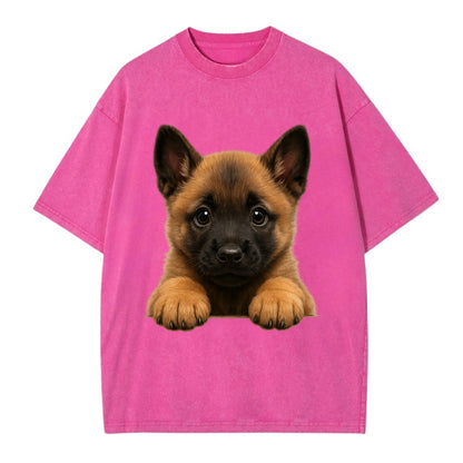 Belgian Malinois  - Vintage T-shirt - Dusty Rose(Rose)