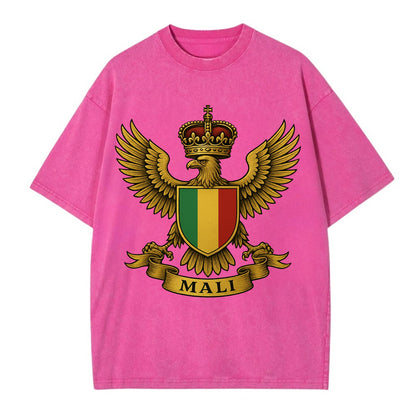 Mali Royal Logo  - Vintage T-shirt - Dusty Rose(Rose)