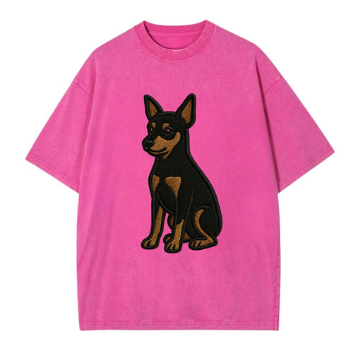 Miniature Pinscher - Black and tan sitti Vintage T-shirt