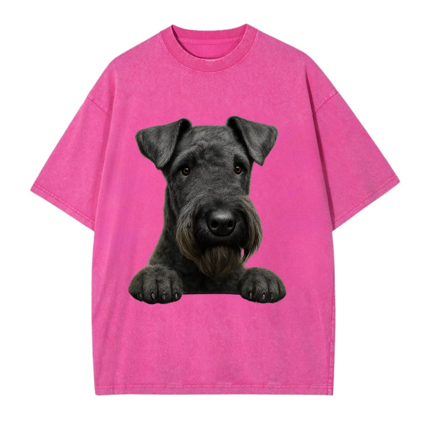 Kerry Blue Terrier  - Vintage T-shirt - Dusty Rose(Rose)
