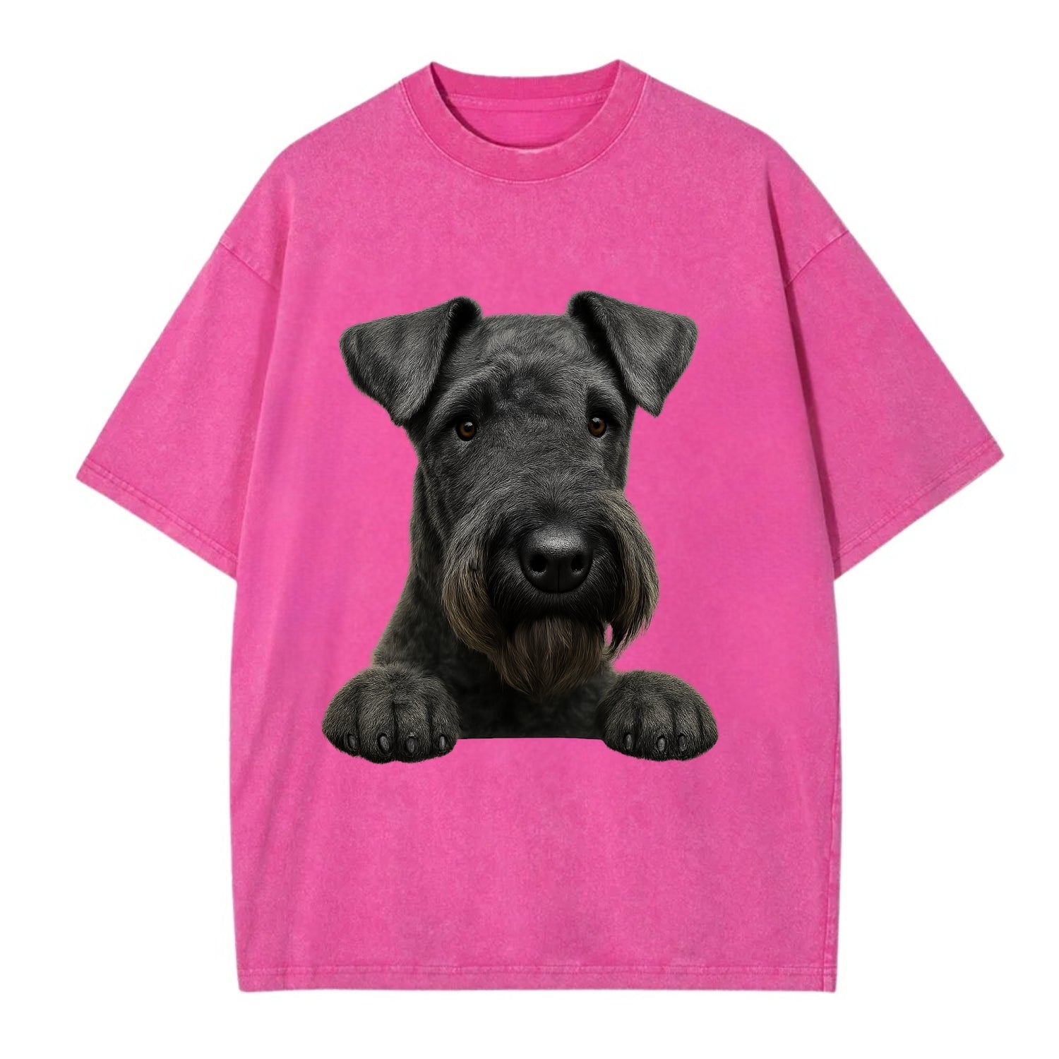 Kerry Blue Terrier  - Vintage T-shirt - Dusty Rose(Rose)