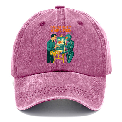 Artist and AI creating beautiful masterpiece together - "Creativity Amplified" - - Classic Cap - Dusty Rose(Rose)