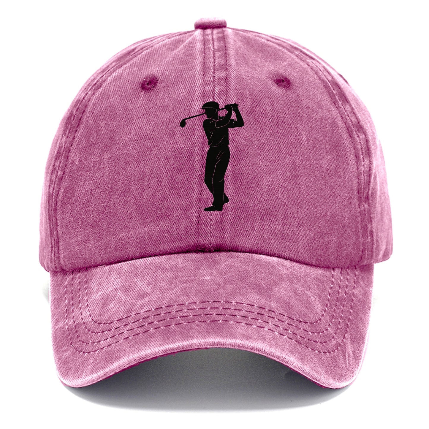 Golfer mid-swing with driver - Classic Cap - Dusty Rose(Rose)