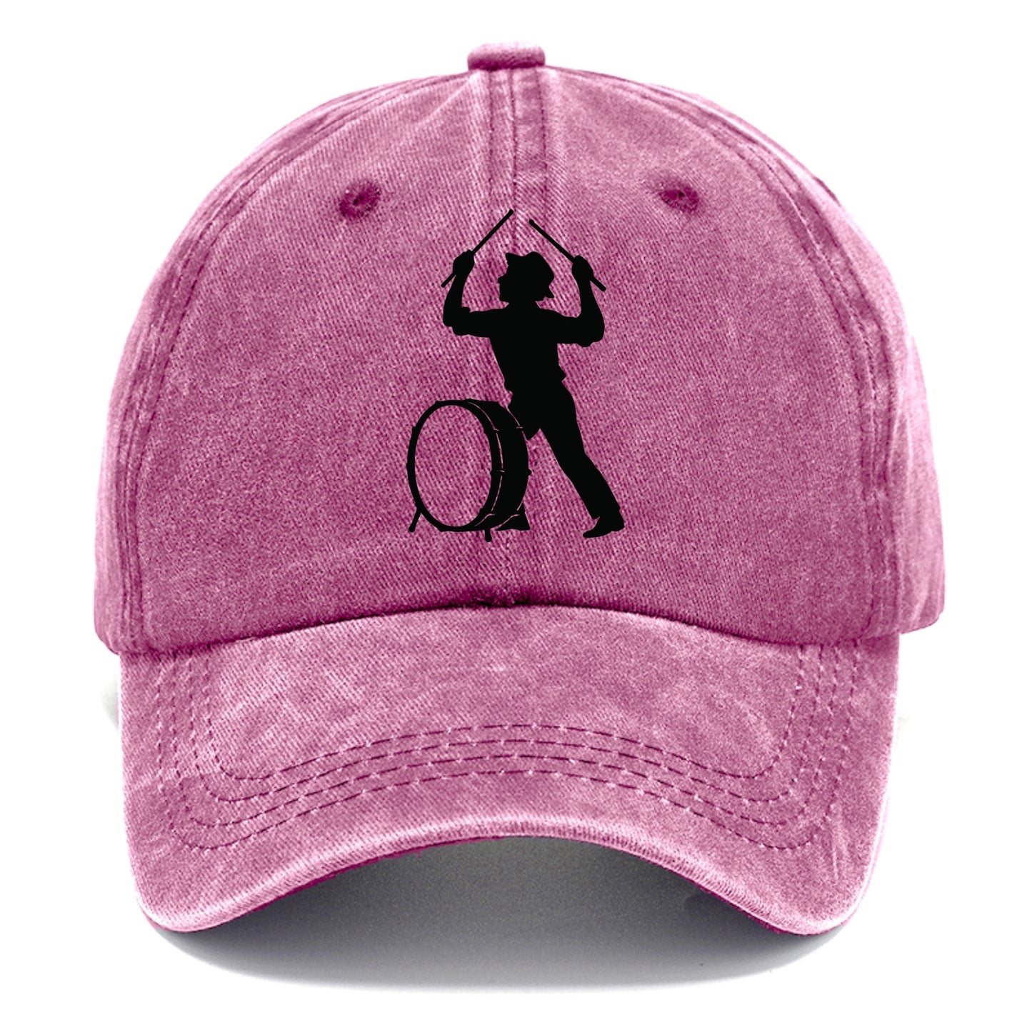 Drummer with drumsticks raised high - Classic Cap - Dusty Rose(Rose)