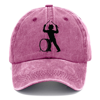 Drummer with drumsticks raised high - Classic Cap - Dusty Rose(Rose)