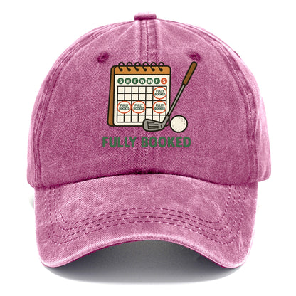 Calendar with every weekend marked for golf - "Fully Booked" - golf obsession - Classic Cap - Dusty Rose(Rose)
