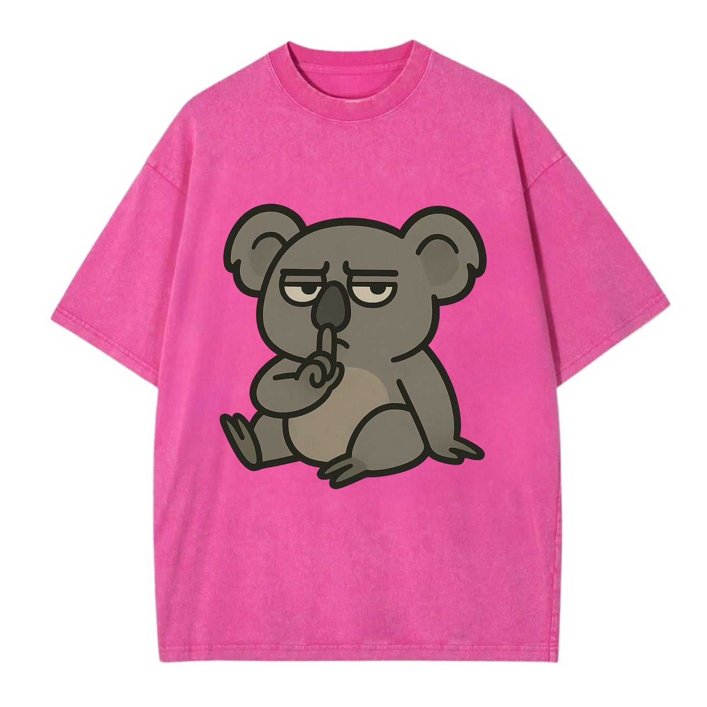 The Koala Judging - Vintage T-shirt - Dusty Rose(Rose)