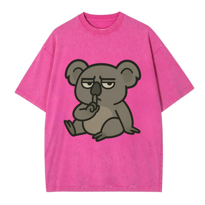 The Koala Judging - Vintage T-shirt - Dusty Rose(Rose)