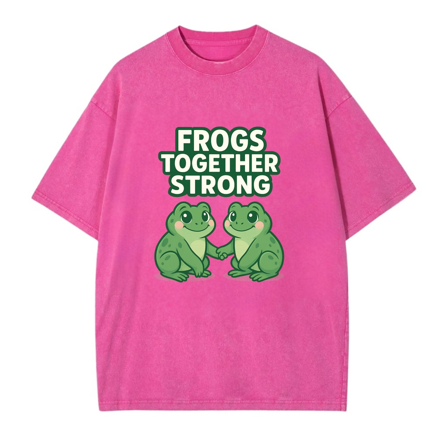 Frogs Together Strong 2 - Vintage T-shirt - Dusty Rose(Rose)