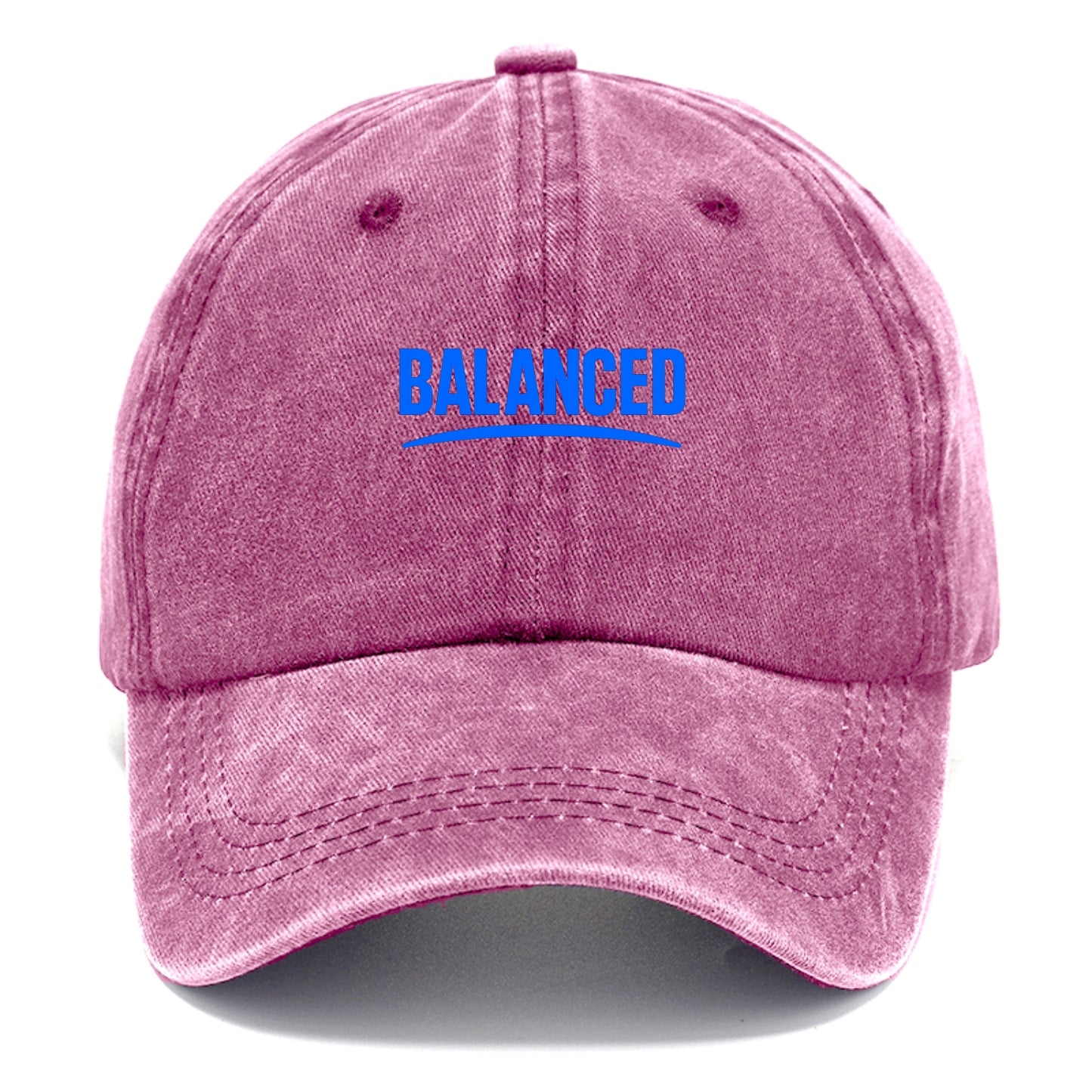 Bold typography design - "BALANCED" - harmony, equilibrium, centered life - Classic Cap - Dusty Rose(Rose)