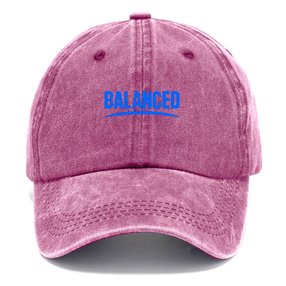 Bold typography design - "BALANCED" - harmony, equilibrium, centered life - Classic Cap - Dusty Rose(Rose)