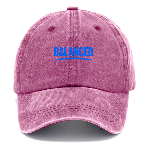 Bold typography design - BALANCED - harmony, equilibrium, centered life - Classic Cap