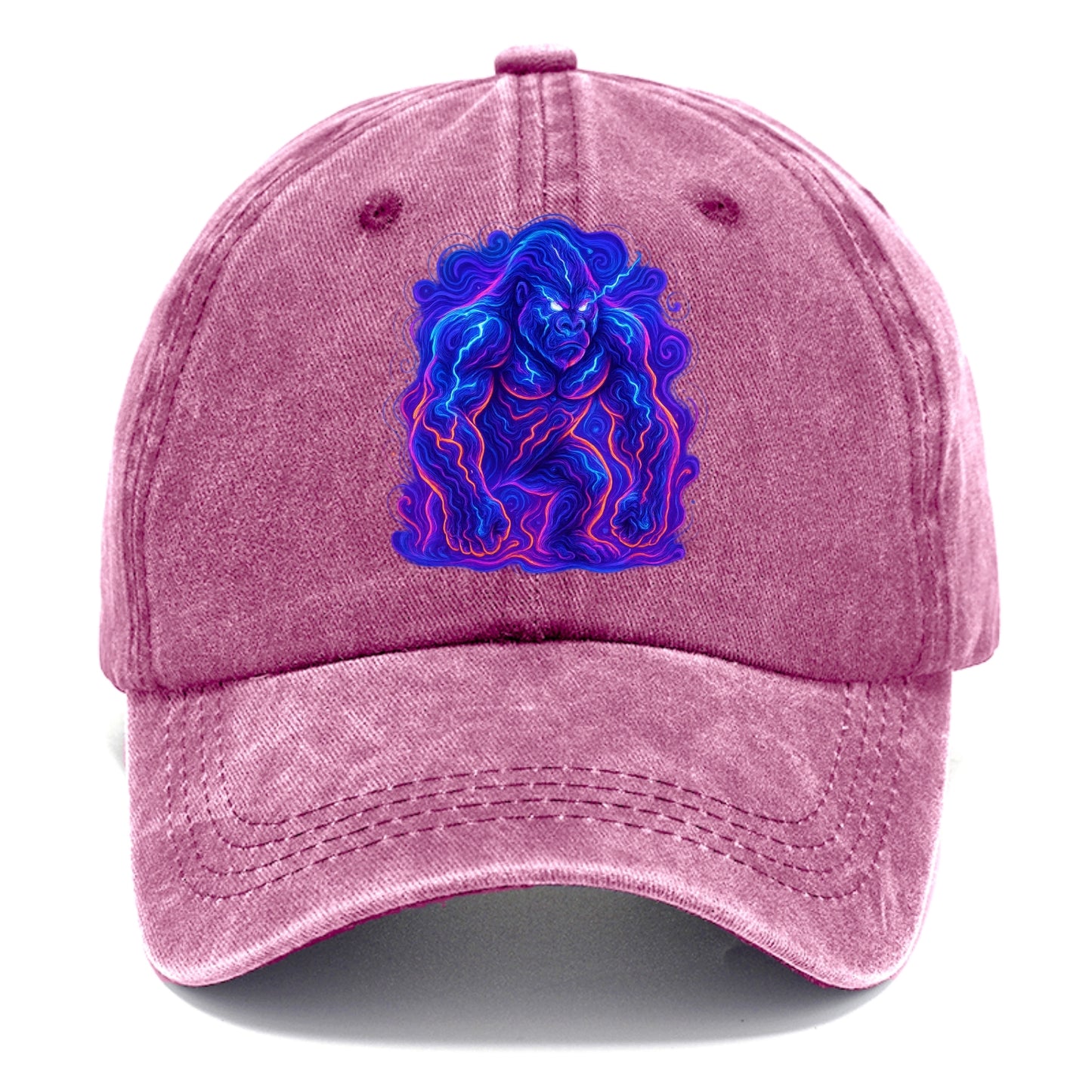 Mighty gorilla with electricity flowing through defined muscles, lightning bolt - Classic Cap - Dusty Rose(Rose)