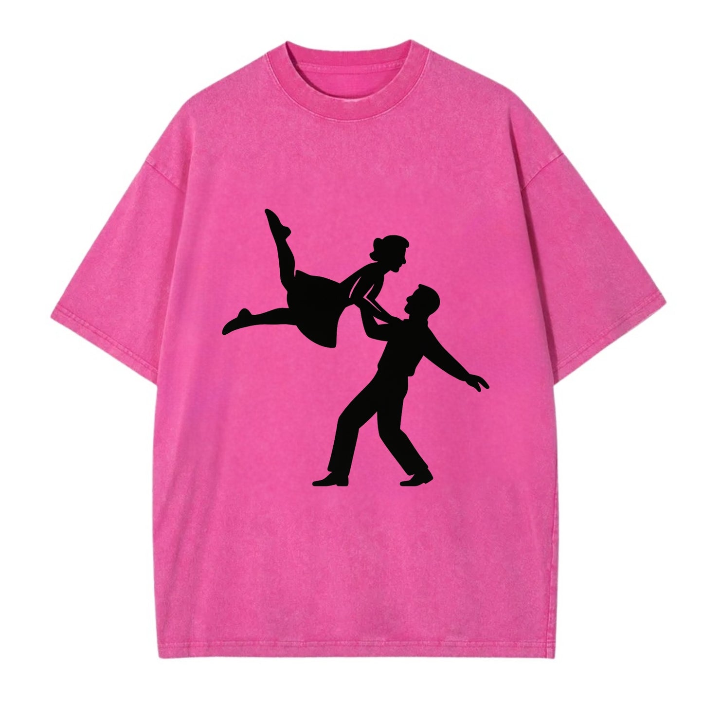 Swing dancers aerial lift - Vintage T-shirt - Dusty Rose(Rose)