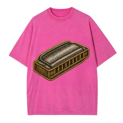 Harmonica  - Vintage T-shirt - Dusty Rose(Rose)