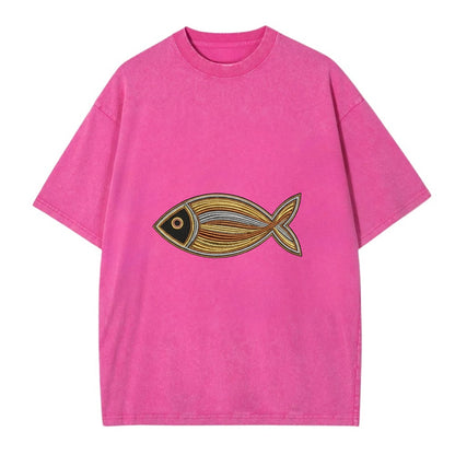 Ichthys - Vintage T-shirt - Dusty Rose(Rose)
