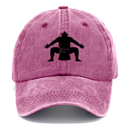 Japanese sumo wrestler ceremonial stance - Classic Cap - Dusty Rose(Rose)
