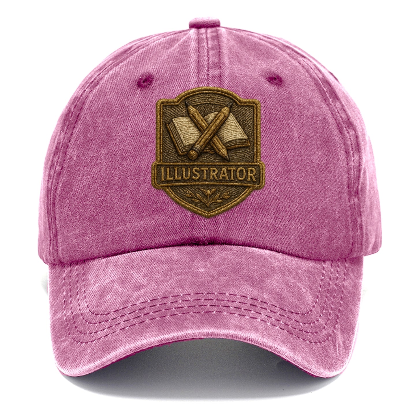 Pencils and sketchbook - illustrator badge - Classic Cap - Dusty Rose(Rose)