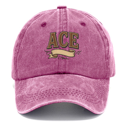 Bold typography design - "ACE" - expert, the best at something - Classic Cap - Dusty Rose(Rose)